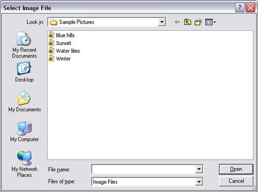 Netscape 7 Image Properties Local File screen