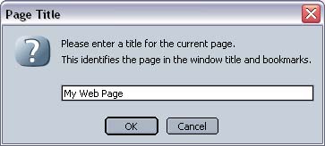 Netscape 7 Save Page Title screen