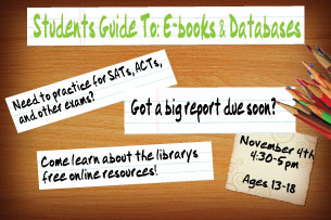 Student's Guide to: E-books and Databases