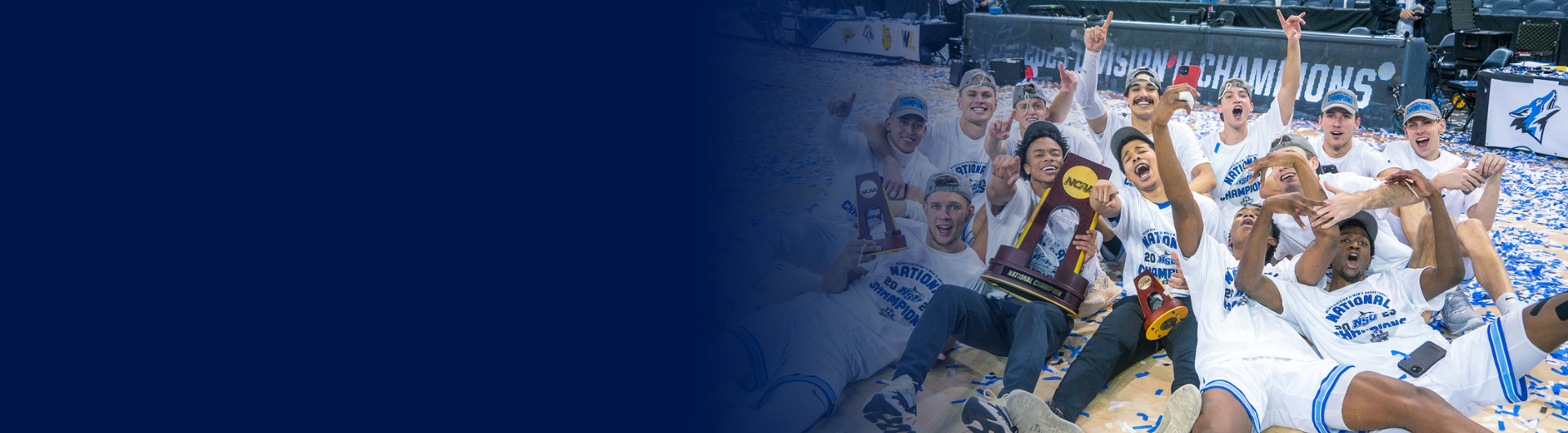 NSU Men's basketball team celebrates national championship