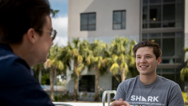 Mako Hall students talking