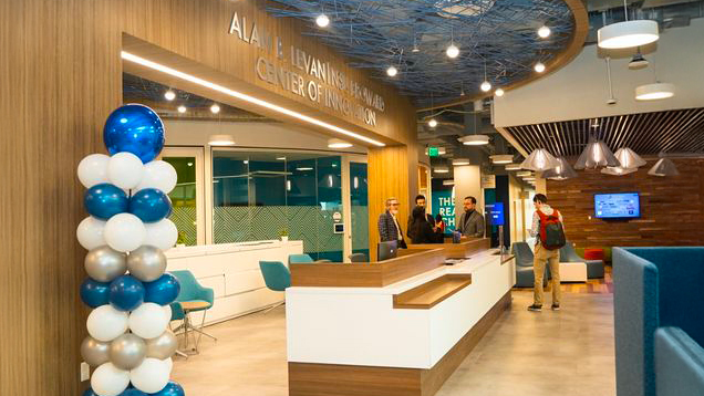 The Alan B Levan broward center of innovation building interior