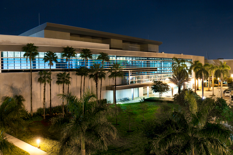 NSU around campus night view