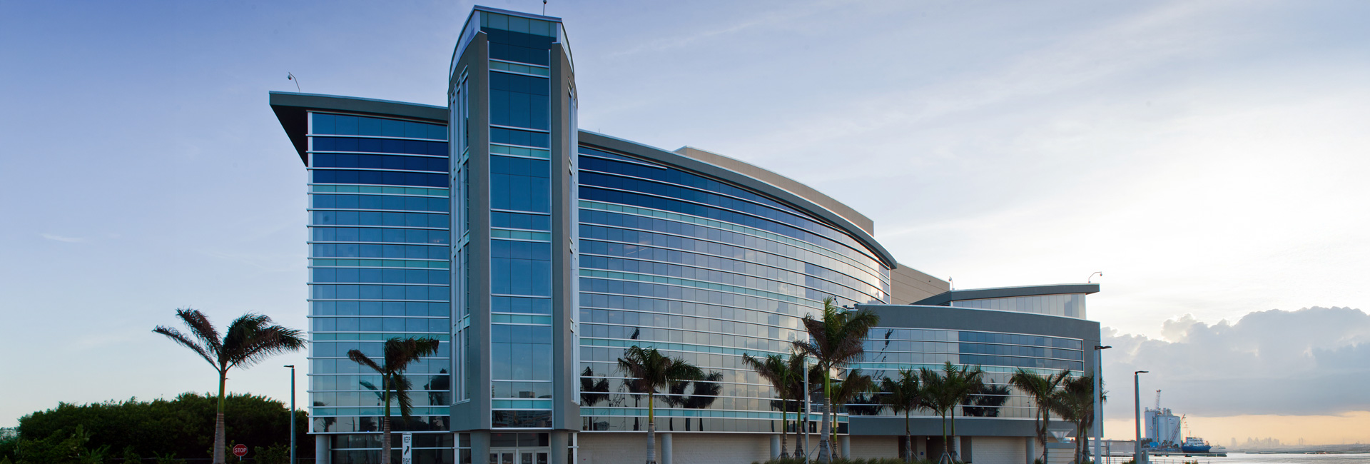 Oceanographic center architecture closeup building