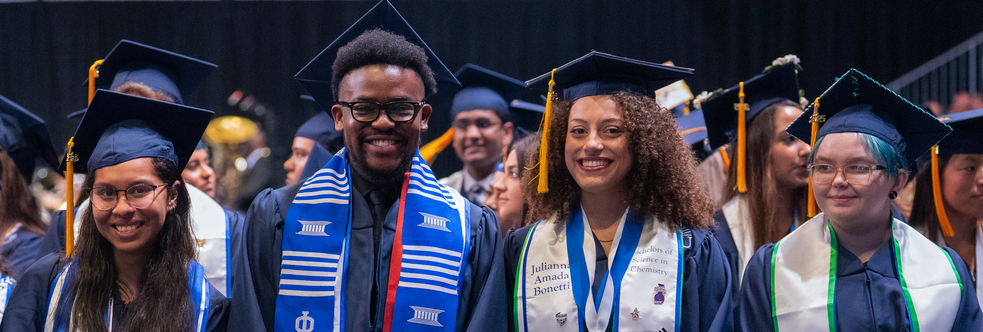Group of students at commencement ceremony