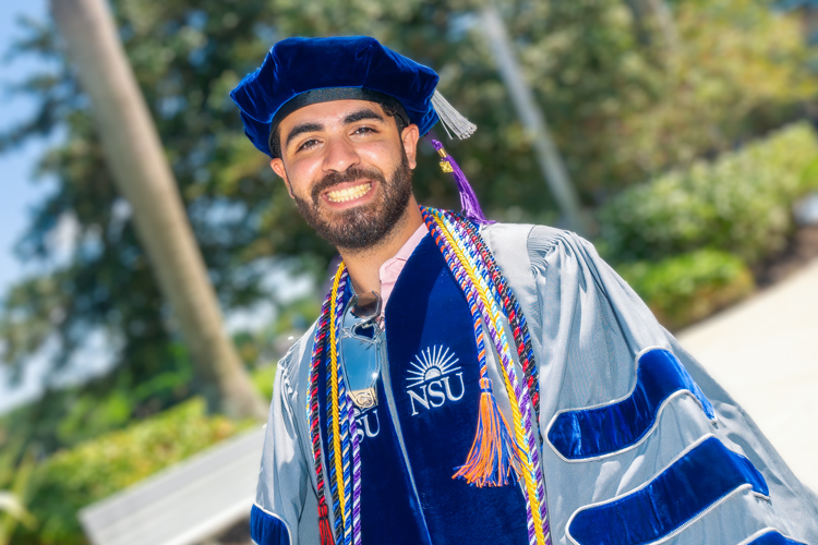 NSU student graduate portrait