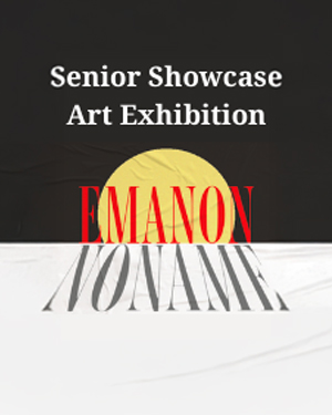 Emanon art exhibition flyer