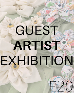 Guest artist exhibition flyer