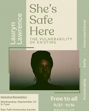 Lauryn Lawrence art exhibition flyer