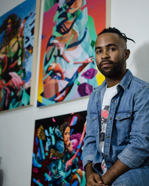 Mwanel Pierre Louis art exhibition