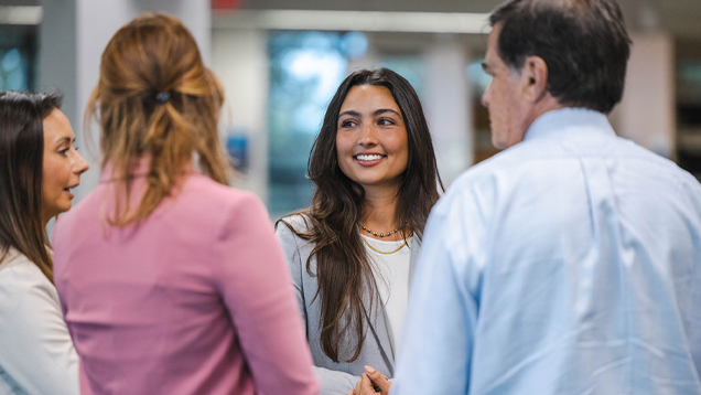 Group of people talking