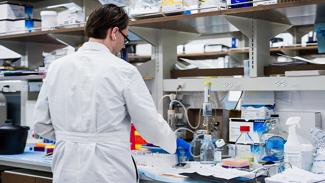Scientist working in a lab