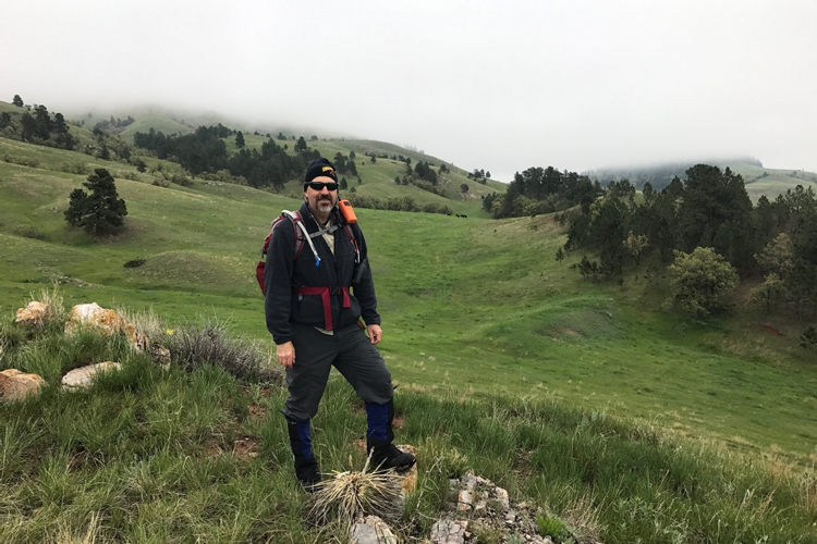 Paul Baldauf doing systems biology and geology lab