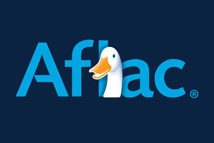 Aflac logo with background