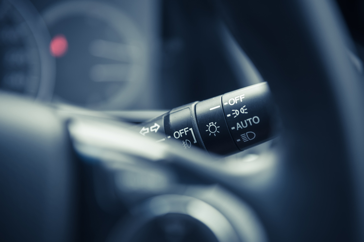 Car interior closeup