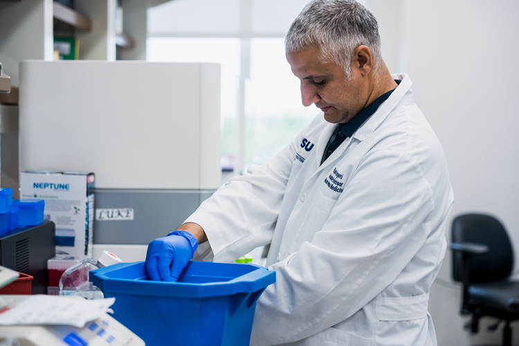 At Center for Collaborative Research Scientist working on clinical studies