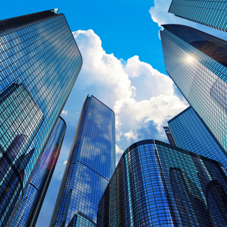 Building symbolizing headquaters