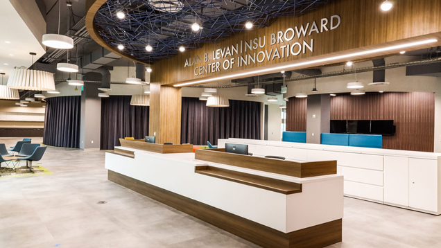 Levan Center front desk