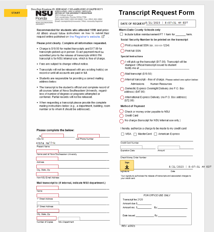 It help transcripts application photo.