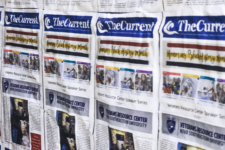 Mako media news current newspaper on wall