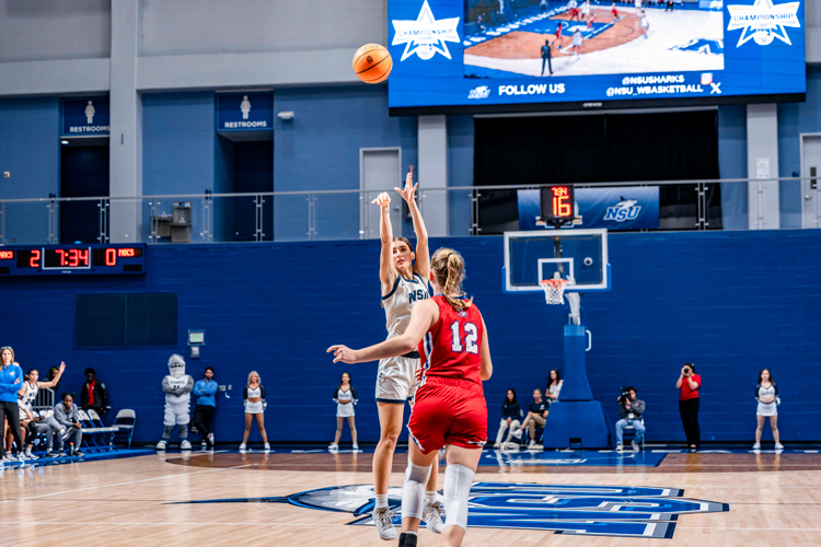 NSU basketball womens game at rick case arena