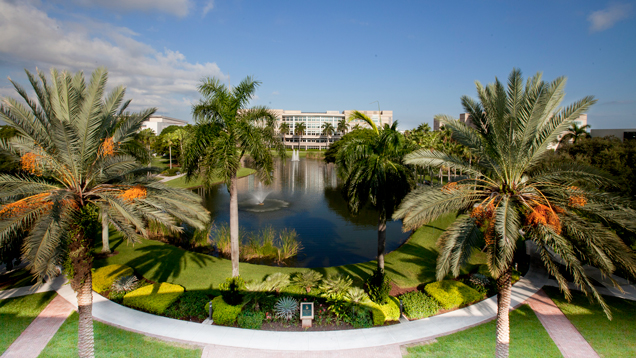 Beautiful NSU campus drone photo