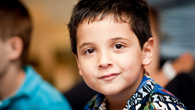 Boy smiling portrait