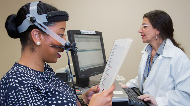 NSU health speech language exam to patient