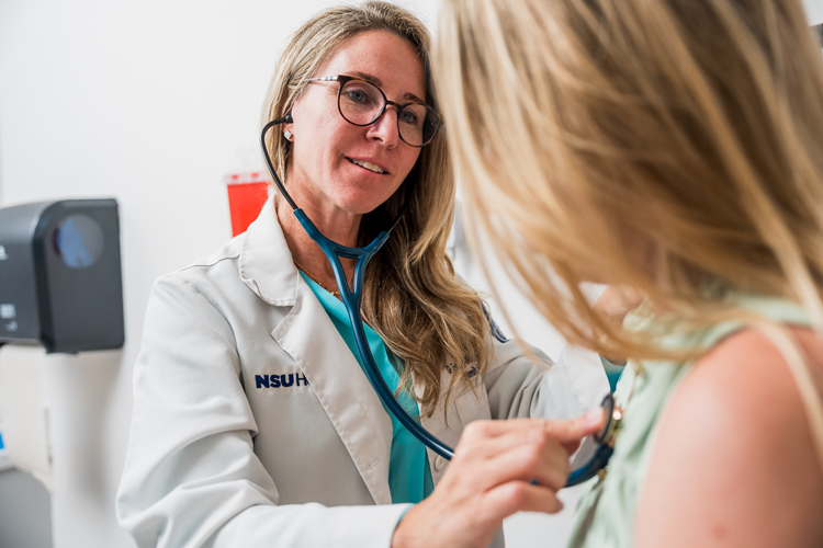 Employee getting medicine care
