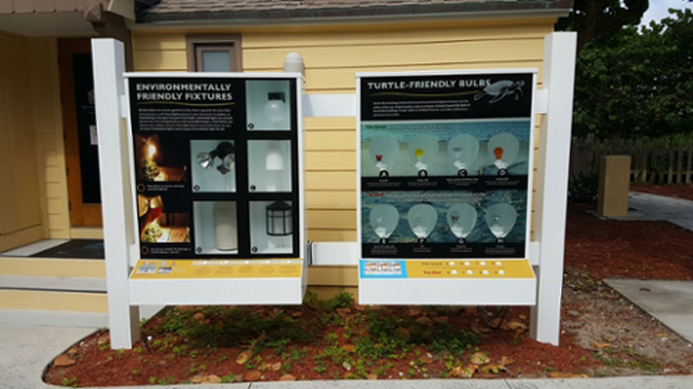 Bulbs and fixtures boxes sign poster