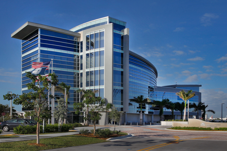 Save our Seas Shark Centre at Halmos NSU Ocean campus outdoor building view