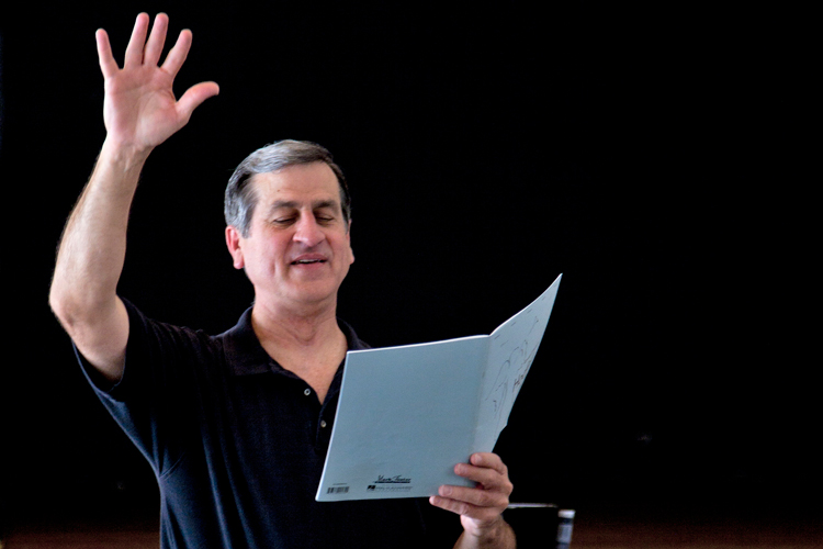 Chuck doing rehearsal