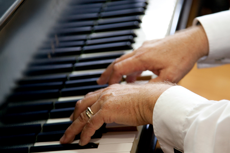 Piano closeup photo