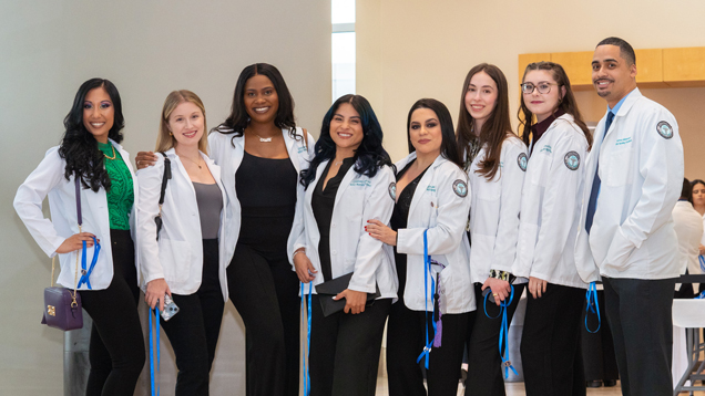 Group photo at Nursing Pinning Ceremony