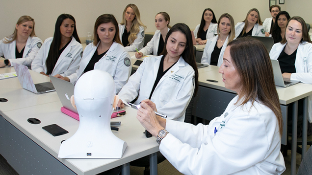 Group of audiologists in a classroom