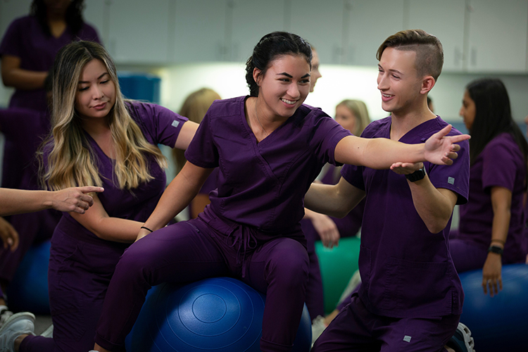Occupational therapy students smiling