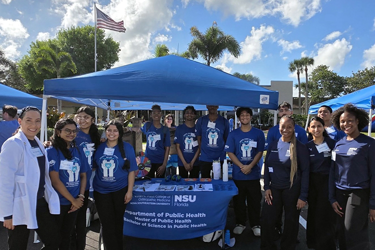 NSU Public Health Team at Event