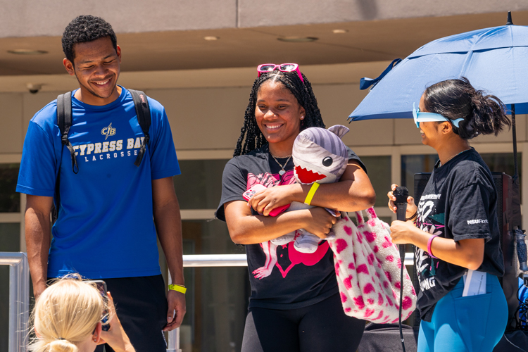 NSU students at event
