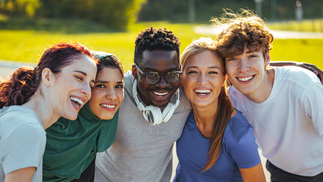 International students group living in Florida