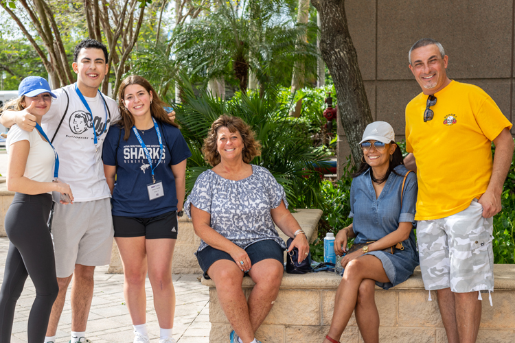 Family on shark campus preview