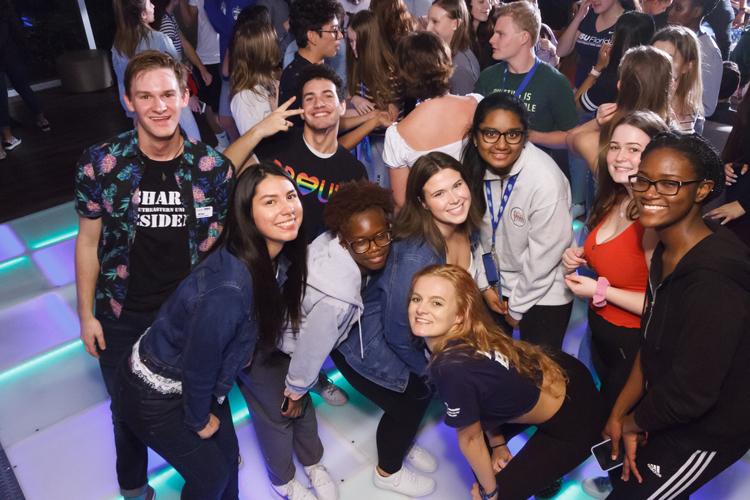 Shark celebration group photo