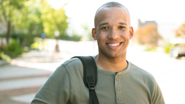 Man smiling