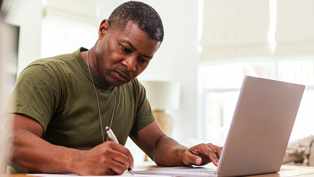 person writing
