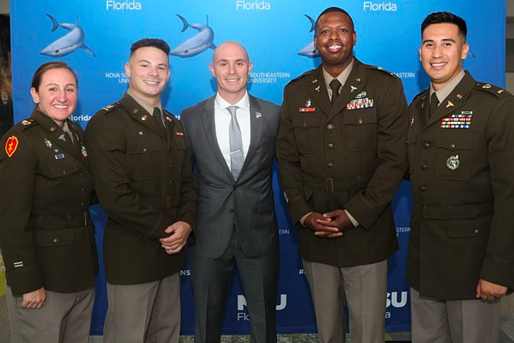 Group of NSU students and veterans
