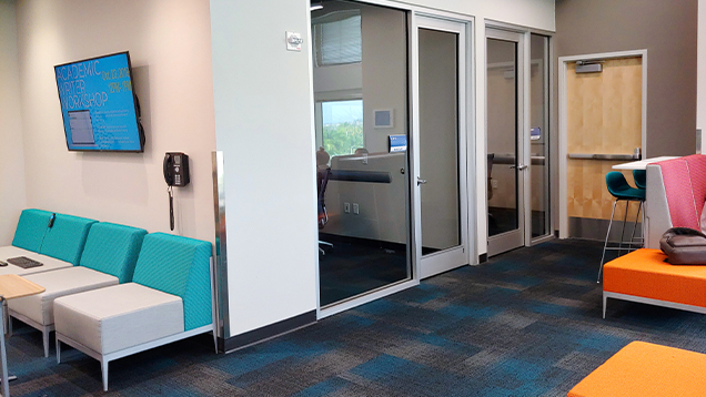 Shark tank office interior