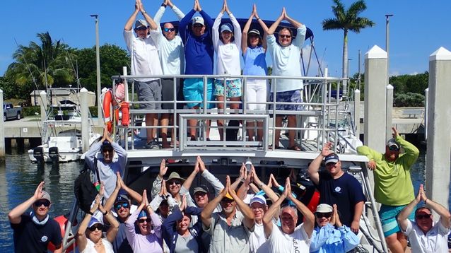 group phins up photo