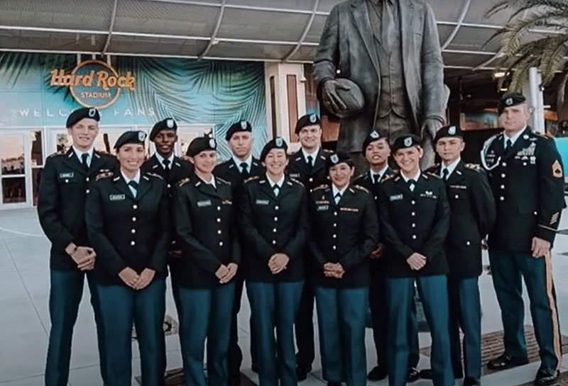 cadets posing for a photo