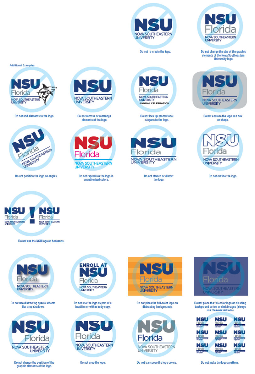 Wordmarks And Logos Nova Southeastern University