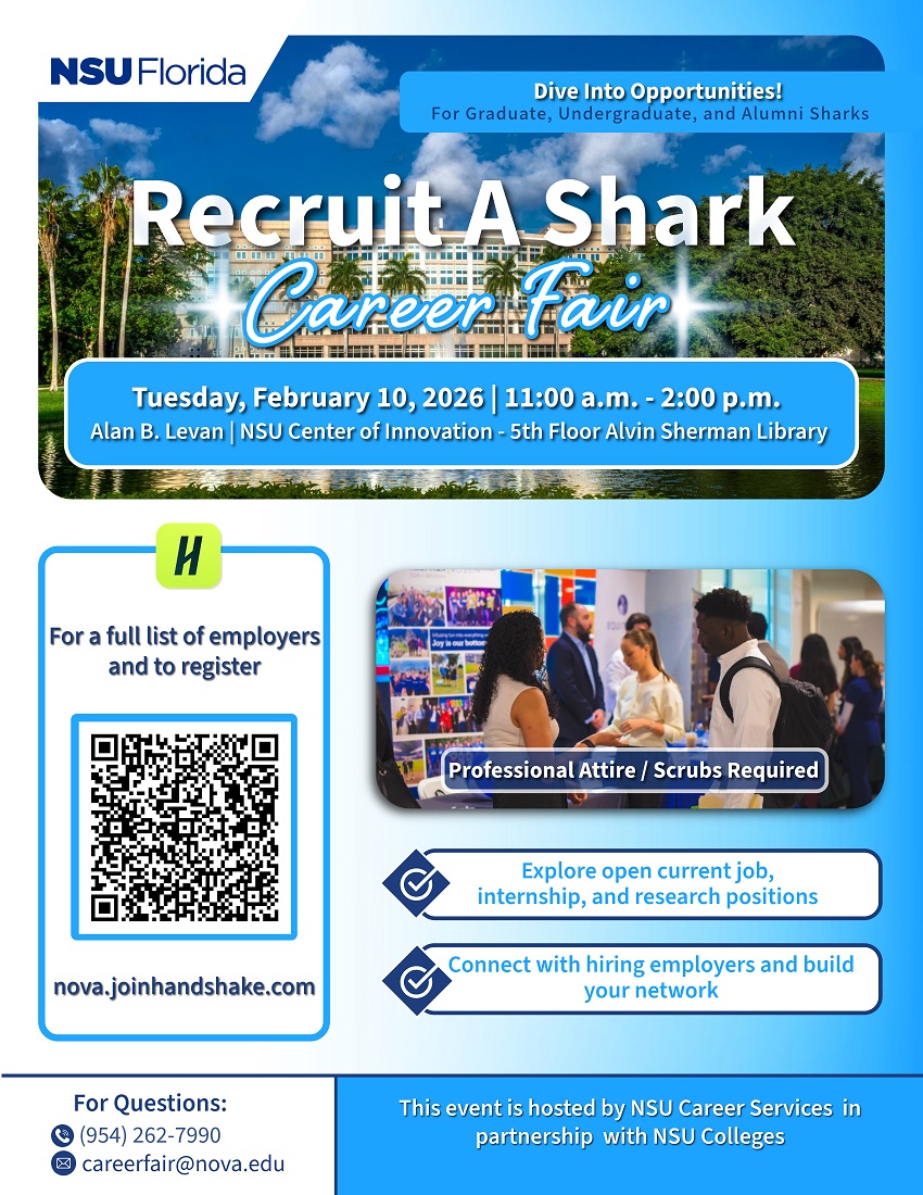 Recruit A Shark Career Fair Flyer Recruit A Shark Career Fair Flyer