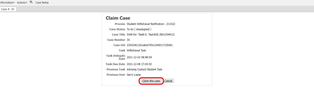 screenshot claim case